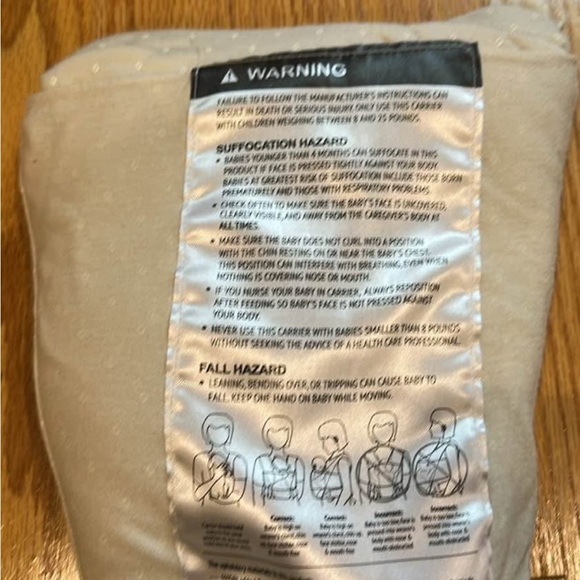 Solly baby, neutral greige / cream Swiss dot fabric - Picture 2 of 2